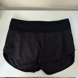 Lululemon | Speed Up Mid-Rise Lined Short 4” | Size 8 | Black